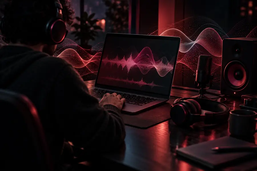 Illustrative artwork for exploring audio tools in a browser